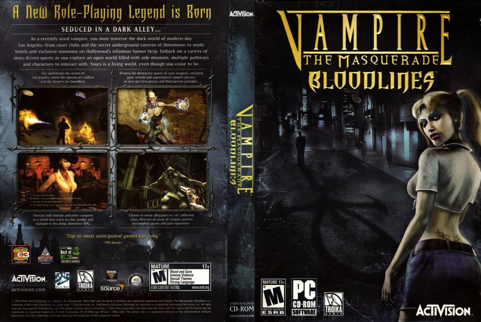 Vampire the masquerade bloodlines сюжет